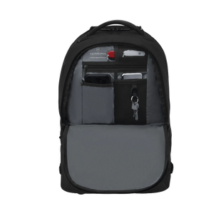 Mochila VX Sport EVO con Ruedas, Mango Telescópico y Correas al Hombro. Fabricada en Poliéster Negro repelente al Agua. Backpack on Wheels.