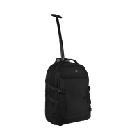 Mochila VX Sport EVO con Ruedas, Mango Telescópico y Correas al Hombro. Fabricada en Poliéster Negro repelente al Agua. Backpack on Wheels.