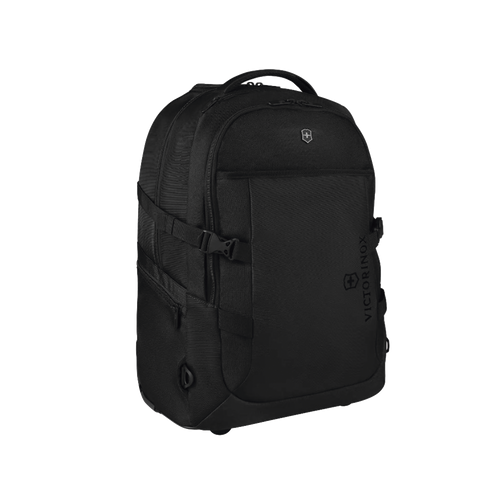 Mochila VX Sport EVO con Ruedas, Mango Telescópico y Correas al Hombro. Fabricada en Poliéster Negro repelente al Agua. Backpack on Wheels.