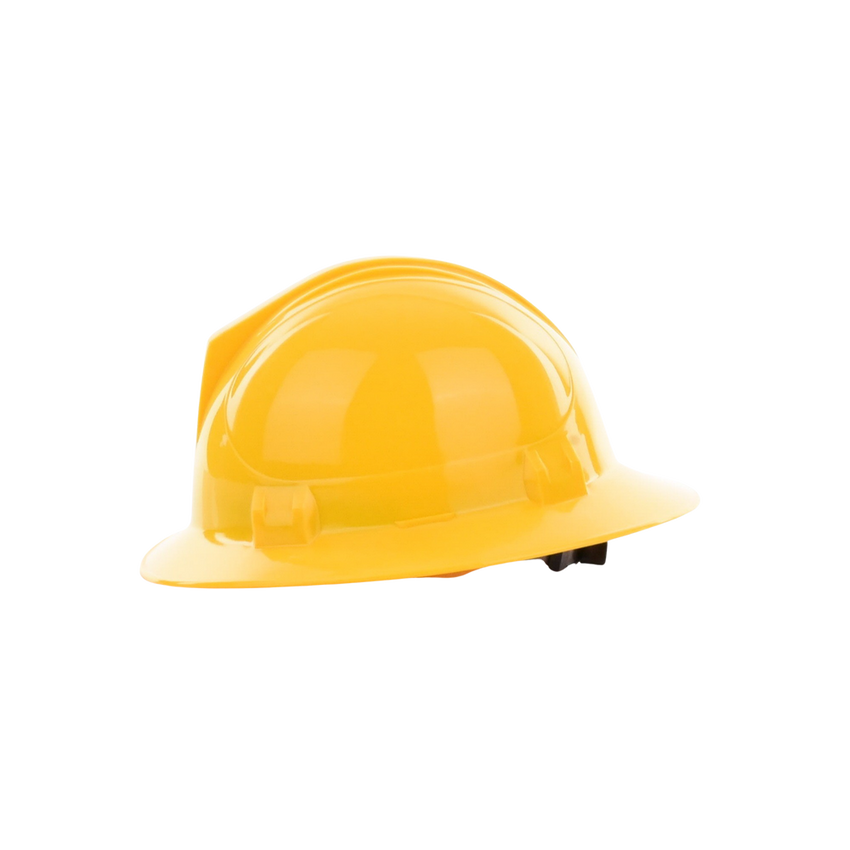 Casco de Seguridad Tipo ala Ancha / Color Amarillo