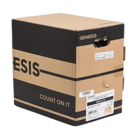 Bobina de Cable de 305 Metros (1000 Pies) UTP Cat6 Riser / Color Blanco / UL, CMR, Probado a 350 Mhz / Para Aplicaciones de CCTV, Redes de Datos, IP Megapixel, Control RS485