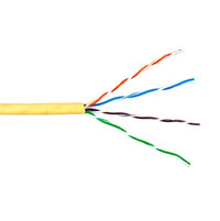 Bobina de Cable de 305 Metros (1000 Pies) UTP Cat6 Riser / Color Amarillo / UL, CMR, Probado a 350 Mhz / Para Aplicaciones de CCTV, Redes de Datos, IP Megapixel, Control RS485