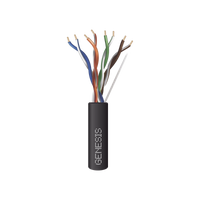 Bobina de Cable de 305 metros / UTP Cat6 PLENUM / Color Negro / UL, CMP SPNLS / Probado a 350 Mhz / Aplicaciones de CCTV / Redes de datos / IP Megapixel / Control RS485