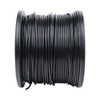 Bobina de 305 Metros (1000 Pies) Cat5e con Gel para Exterior, Color Negro, para Aplicaciones en Sistemas de Redes de Datos y Cableado Estructurado. Uso Intemperie.