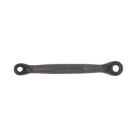 Juego de 2 llaves Estriadas de Matraca 4 en 1 con 8 Medidas Inglesas 1/2-5/8", 3/4-9/16", 1/4-3/8", 7/16-5/16"