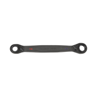 Juego de 2 llaves Estriadas de Matraca 4 en 1 con 8 Medidas Inglesas 1/2-5/8", 3/4-9/16", 1/4-3/8", 7/16-5/16"
