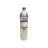 Mezcla cuádruple PM400: 58 L 100 ppm (CO), 25 ppm (H2S), 50% LEL (CH4), 18% Vol. (O2) gases