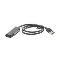 Cable Adaptador SATA a USB 3.0 | SATA 3.0/2.0 | Soporta HDD y SSD de 2.5" | Soporta S.M.A.R.T, TRIM, UASP | No Requiere Adaptador de Corriente | Cable 50 cm.