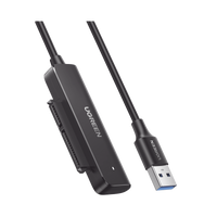 Cable Adaptador SATA a USB 3.0 | SATA 3.0/2.0 | Soporta HDD y SSD de 2.5" | Soporta S.M.A.R.T, TRIM, UASP | No Requiere Adaptador de Corriente | Cable 50 cm.