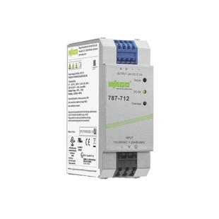 Fuente de alimentación; ECO; monofásico; Tensión de salida 24V DC; Corriente de salida 2,5A; DC-OK LED; 4,00 mm²