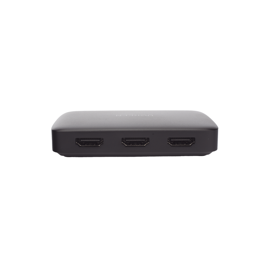 Conmutador HDMI (Switch) 4K@30Hz | 3 Entradas a 1 Salida | 3D | Transmisión Estable | Incluye Control Remoto | Receptor de Infrarrojos | Indicador LED | Chip Inteligente | Incluye Cable Micro USB para Alimentación.