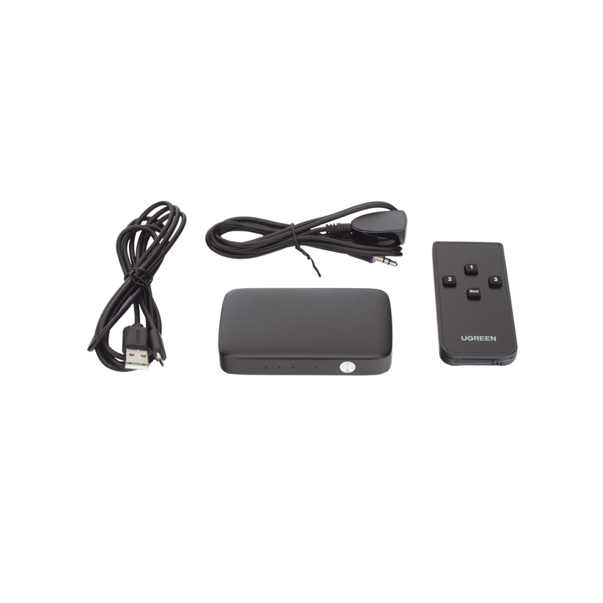 Conmutador HDMI (Switch) 4K@30Hz | 3 Entradas a 1 Salida | 3D | Transmisión Estable | Incluye Control Remoto | Receptor de Infrarrojos | Indicador LED | Chip Inteligente | Incluye Cable Micro USB para Alimentación.