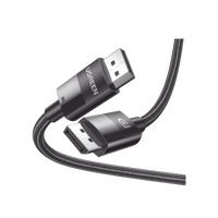 Cable DisplayPort 1.4 | Longitud 2 Metros (6.56 Pies) | Versión DP1.4 | 8K 7680x4320 a 60 Hz | Soporta 3D | HDR | Blindaje Interno Múltiple | Nylon Trenzado | Soporta 32.4Gbps
