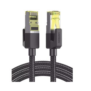 Cable Ethernet Cat7 CLASSâ? F/FTP Redondo con Malla de Nylon 1 Metro