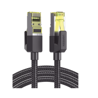 Cable Ethernet Cat7 CLASS?F/FTP Redondo con Malla de Nylon 1 Metro