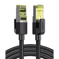 Cable Ethernet Cat7 CLASSâ? F/FTP Redondo con Malla de Nylon 2 Metros