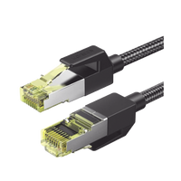 Cable Ethernet Cat7 CLASS F/FTP Redondo con Malla de Nylon 3 Metros (9.84 Pies)