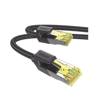 Cable Ethernet Cat7 CLASS F/FTP Redondo con Malla de Nylon 5 Metros (16.40 Pies)