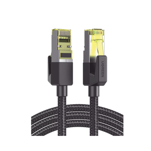 Cable Ethernet Cat7 CLASSâ? F/FTP Redondo con Malla de Nylon 5 Metros