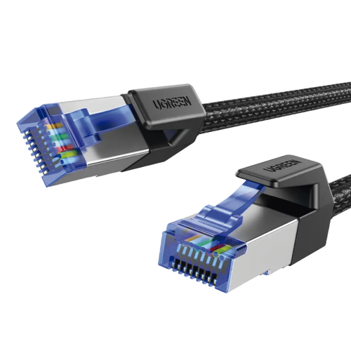 Cable Ethernet Cat8 CLASS F/FTP Redondo con Malla de Nylon 1 Metro (3.28 Pies)