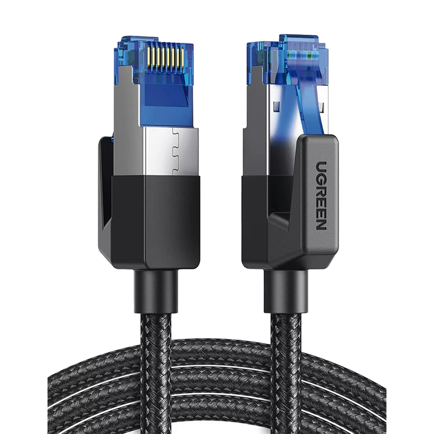 Cable Ethernet Cat8 CLASS?F/FTP Redondo con Malla de Nylon 1 Metro