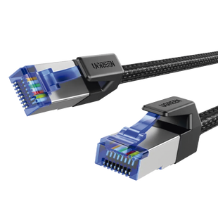 Cable Ethernet Cat8 CLASS F/FTP Redondo con Malla de Nylon 2 Metros (6.56 Pies)