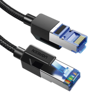 Cable Ethernet Cat8 CLASS F/FTP Redondo con Malla de Nylon 2 Metros (6.56 Pies)