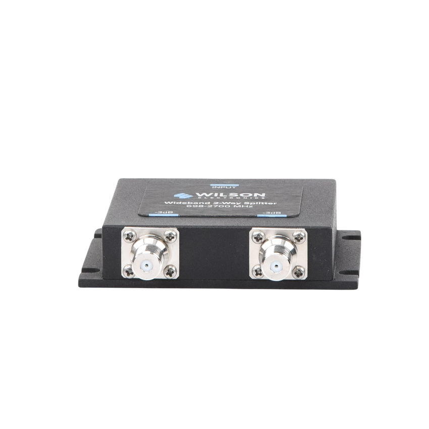 Divisor de Potencia Coaxial 2 Vías / 698-2700 MHz / 75 Ohm / Pérdida por División 3 dB / Aislamiento ≥20 dB / Conector F-hembra / Diseño Microstrip