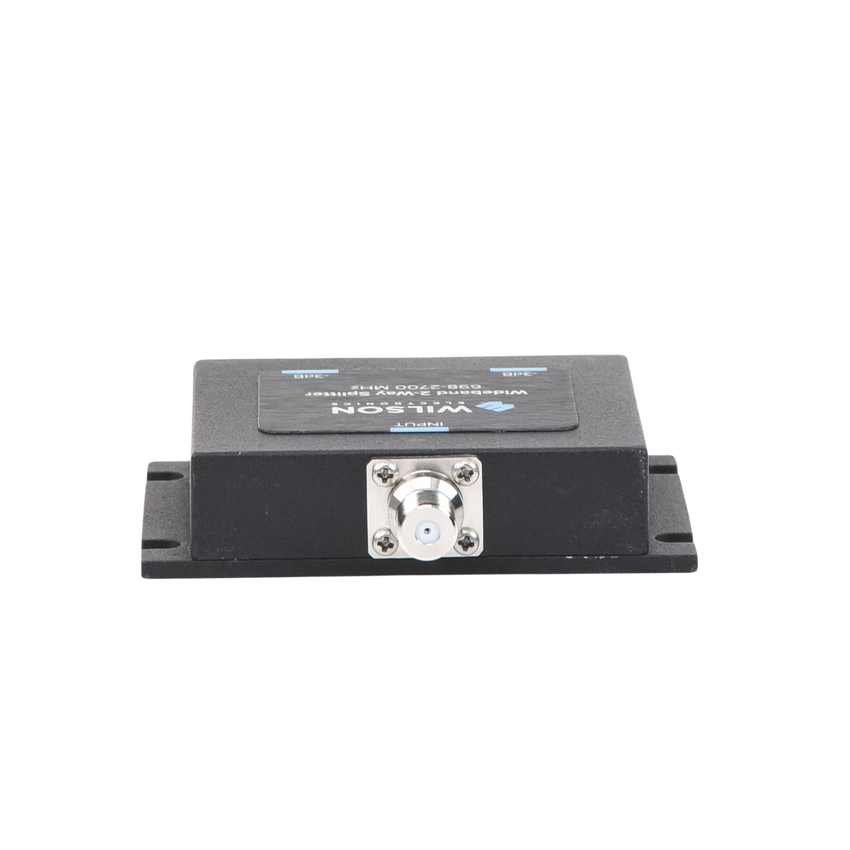 Divisor de Potencia Coaxial 2 Vías / 698-2700 MHz / 75 Ohm / Pérdida por División 3 dB / Aislamiento ≥20 dB / Conector F-hembra / Diseño Microstrip