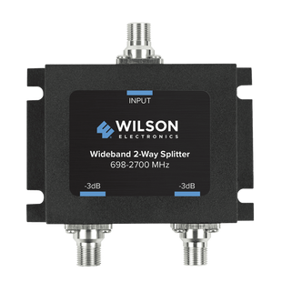 Divisor de Potencia Coaxial 2 Vías / 698-2700 MHz / 75 Ohm / Pérdida por División 3 dB / Aislamiento ≥20 dB / Conector F-hembra / Diseño Microstrip