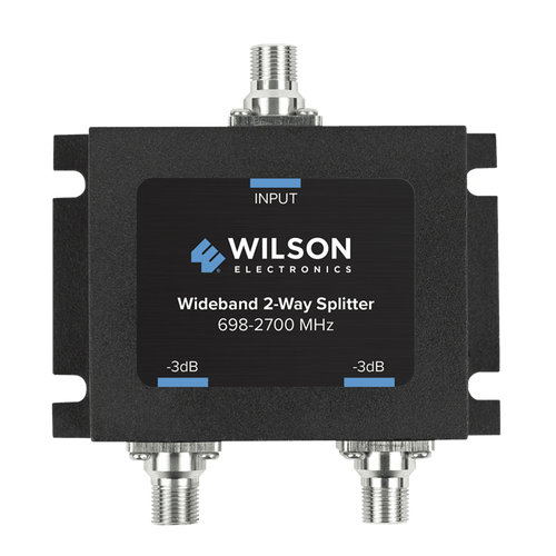 Divisor de Potencia Coaxial 2 Vías / 698-2700 MHz / 75 Ohm / Pérdida por División 3 dB / Aislamiento ≥20 dB / Conector F-hembra / Diseño Microstrip