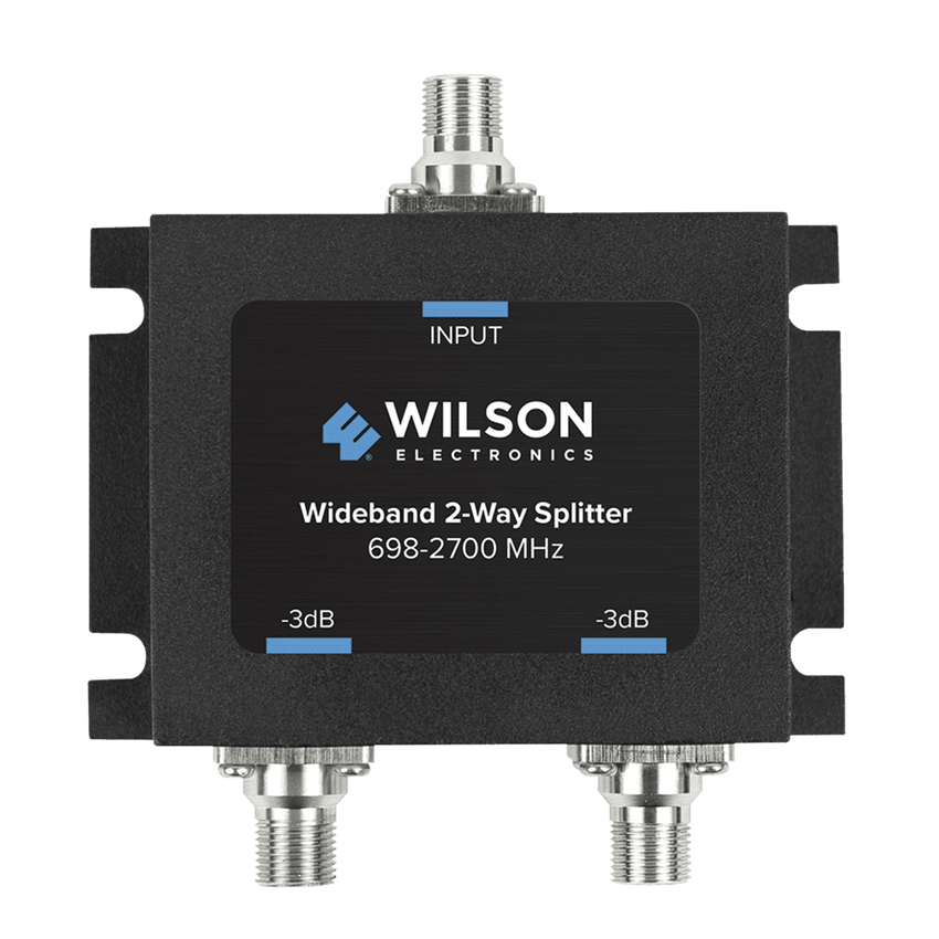 Divisor de Potencia Coaxial 2 Vías / 698-2700 MHz / 75 Ohm / Pérdida por División 3 dB / Aislamiento ≥20 dB / Conector F-hembra / Diseño Microstrip