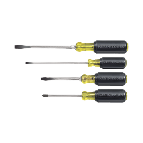 Juego de desarmadores de punta ranurada y Phillips de 4 piezas.