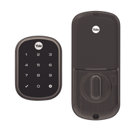 Cerradura ASSURE YRD256/ Color Bronce/ Teclado /Apertura por Smartphone Opcional/Para puertas Izq o Derecha de 35 a 57 mm de espesor