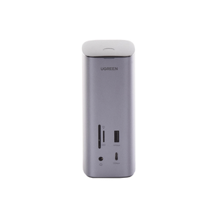 HUB USB-C (Docking Revodok Pro) 12 en 1 | 2 USB-A 3.0 | 1 USB-C PD Carga 100W | 1 USB-A 3.1 | 1 USB-C 3.1 | HDMI 4K | HDMI 8K Ultra HD | Display Port 4K | RJ45 (Gigabit) | Lector Tarjeta SD + Micro SD (TF) | Jack Audio 3.5mm.