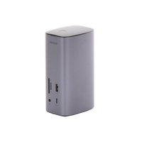 HUB USB-C (Docking Revodok Pro) 12 en 1 | 2 USB-A 3.0 | 1 USB-C PD Carga 100W | 1 USB-A 3.1 | 1 USB-C 3.1 | HDMI 4K | HDMI 8K Ultra HD | Display Port 4K | RJ45 (Gigabit) | Lector Tarjeta SD + Micro SD (TF) | Jack Audio 3.5mm.
