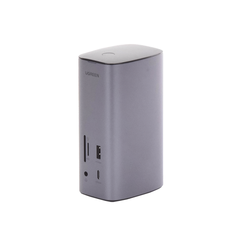 HUB USB-C (Docking Revodok Pro) 12 en 1 | 2 USB-A 3.0 | 1 USB-C PD Carga 100W | 1 USB-A 3.1 | 1 USB-C 3.1 | HDMI 4K | HDMI 8K Ultra HD | Display Port 4K | RJ45 (Gigabit) | Lector Tarjeta SD + Micro SD (TF) | Jack Audio 3.5mm.
