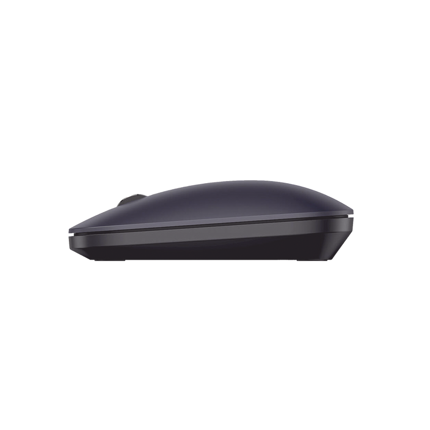 Mouse inalámbrico 2.4 GHz | Ultra Delgado y Silencioso | DPI 1000/1600/2000/4000 (Ajustable)  | Alcance 10m | Scroll de Aluminio | Adaptable a diferentes superficies | Diseño suave al tacto | Contiene Receptor USB | Color Negro.