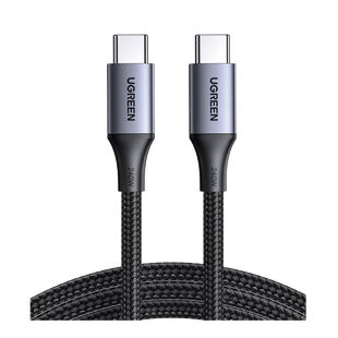 Cable USB-C a USB-C | 2 Metros | Potencia de Carga 240W | 48V/5A | PD3.1 /3.0 | 480 Mbps | Chip E-Market | Carcasa de Aluminio | Nylon Trenzado.