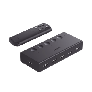 Conmutador HDMI 5X1 | 4K@60Hz | HDMI 2.0, 1.4 | HDCP 2.2, 1.4 | VRR | Dynamic HDR | 3D | CEC | EDID | IR 10 Metros (32.81 Pies) | 18Gbps | Cambio Manual y por Control Remoto | Incluye Cable de Alimentaci�n USB