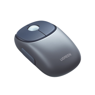 Mouse Inalámbrico  FUN? / Recargable / 2.4G & Bluetooth / 4 Niveles de DPI / Silencioso / Ergonómico / 5 Botones / Compatible con Windows, macOS 10.5, Android iOS Linux y Chrome OS / Color Azul