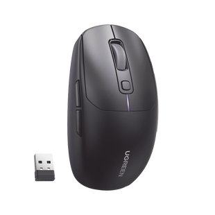 Mouse Gaming Inalámbrico| 5000 DPI | 5 Niveles de DPI  |6 Botones | Recargable | Tri-Modo USB/BT/2,4 GHz | Diseño Ergonómico | Alta Capacidad de Batería | Luz Led | Compatible con Windows macOS Android iOS Linux.