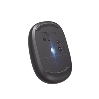 Mouse Inalámbrico 2.4G 800/1200/1600/2400 DPI | Función de 3 botones | Alcance 10m | Silencioso |  Ergonómico | Anti-caída y Anti-interferencias | Batería Alcalina AA incluida  | Midnight Blue.