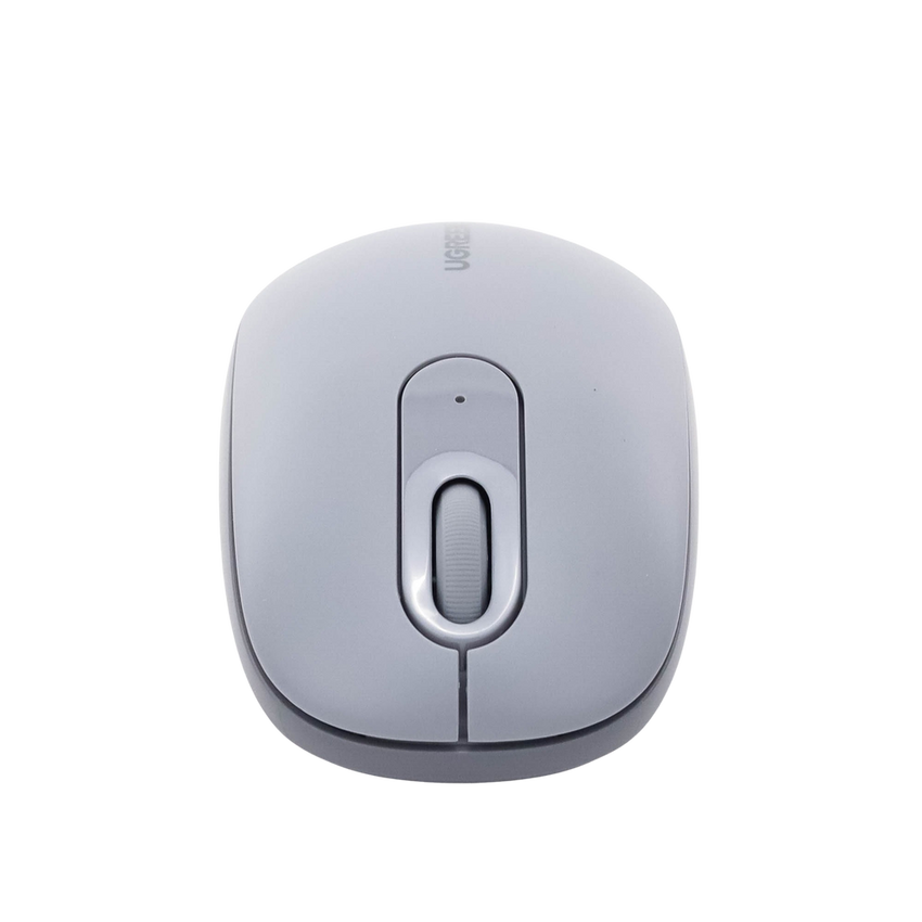 Mouse Inalámbrico 2.4G 800/1200/1600/2400 DPI | Función de 3 botones | Alcance 10m | Silencioso |  Ergonómico | Anti-caída y Anti-interferencias | Batería Alcalina AA incluida  | Color Grey.