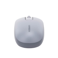 Mouse Inalámbrico 2.4G 800/1200/1600/2400 DPI | Función de 3 botones | Alcance 10m | Silencioso |  Ergonómico | Anti-caída y Anti-interferencias | Batería Alcalina AA incluida  | Color Grey.