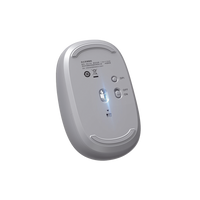 Mouse Inalámbrico 2.4G 800/1200/1600/2400 DPI | Función de 3 botones | Alcance 10m | Silencioso |  Ergonómico | Anti-caída y Anti-interferencias | Batería Alcalina AA incluida  | Color Grey.
