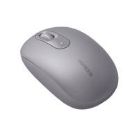 Mouse Inalámbrico 2.4G 800/1200/1600/2400 DPI | Función de 3 botones | Alcance 10m | Silencioso |  Ergonómico | Anti-caída y Anti-interferencias | Batería Alcalina AA incluida  | Color Grey.