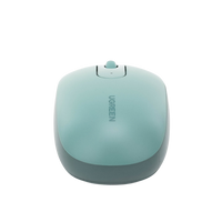 Mouse Inalámbrico 2.4G 800/1200/1600/2400 DPI | Función de 3 botones | Alcance 10m | Silencioso |  Ergonómico | Anti-caída y Anti-interferencias | Batería Alcalina AA incluida  | Color Green.