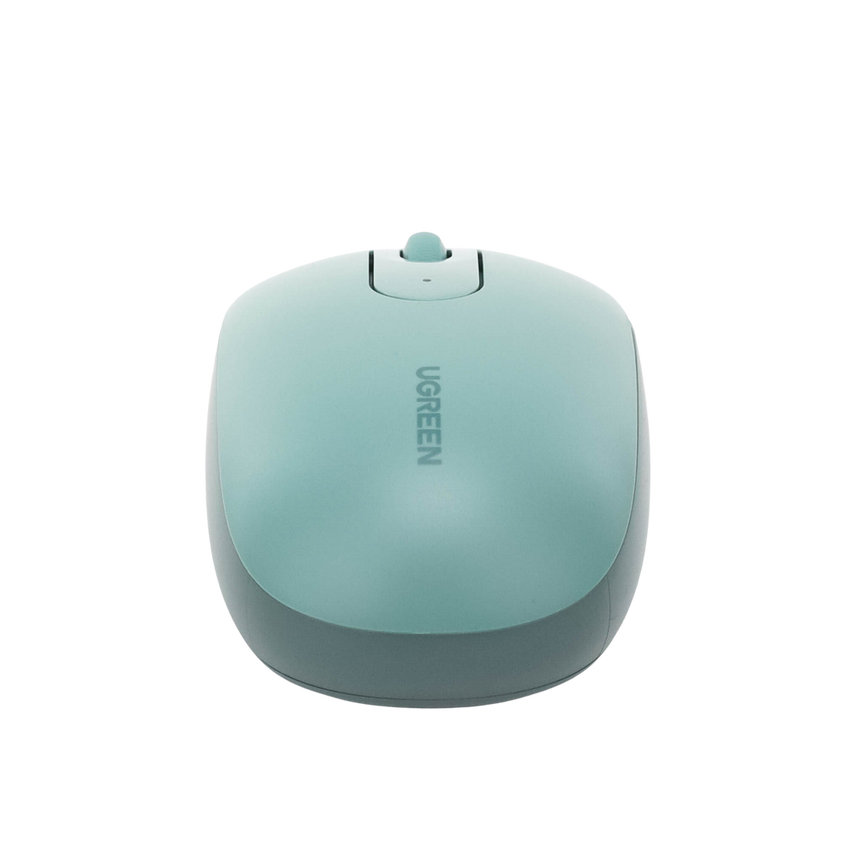 Mouse Inalámbrico 2.4G 800/1200/1600/2400 DPI | Función de 3 botones | Alcance 10m | Silencioso |  Ergonómico | Anti-caída y Anti-interferencias | Batería Alcalina AA incluida  | Color Green.