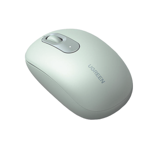 Mouse Inalámbrico 2.4G 800/1200/1600/2400 DPI / Función de 3 botones / Alcance 10m / Silencioso / Ergonómico / Anti-caída y Anti-interferencias / Color Verde / Batería Alcalina AA (incluida).